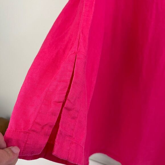 Soft Surroundings Saja 100% Linen Tunic Pink 1X - Picture 4 of 9